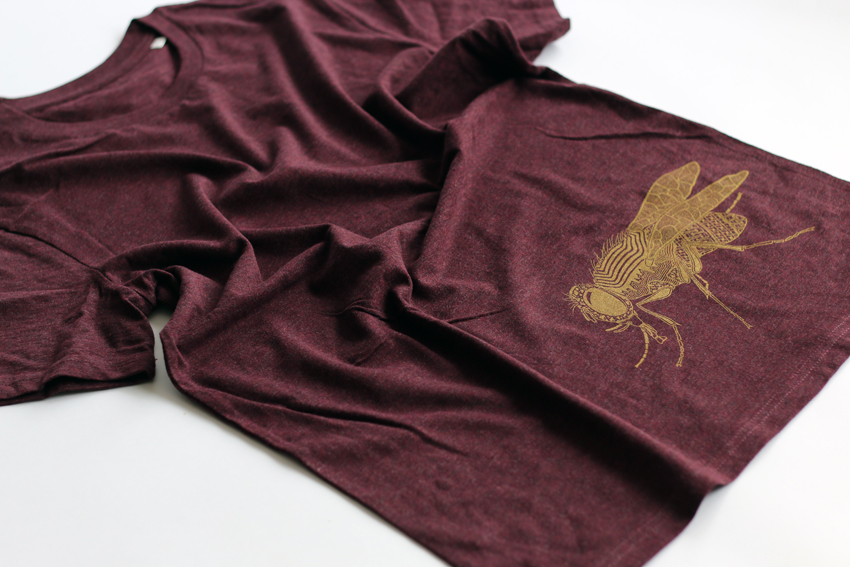 Men - Heather grape red with golden Fly - XL (TS075)