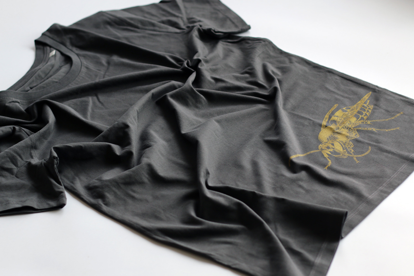 Men - Anthracite with golden Hornet - M (TS023)