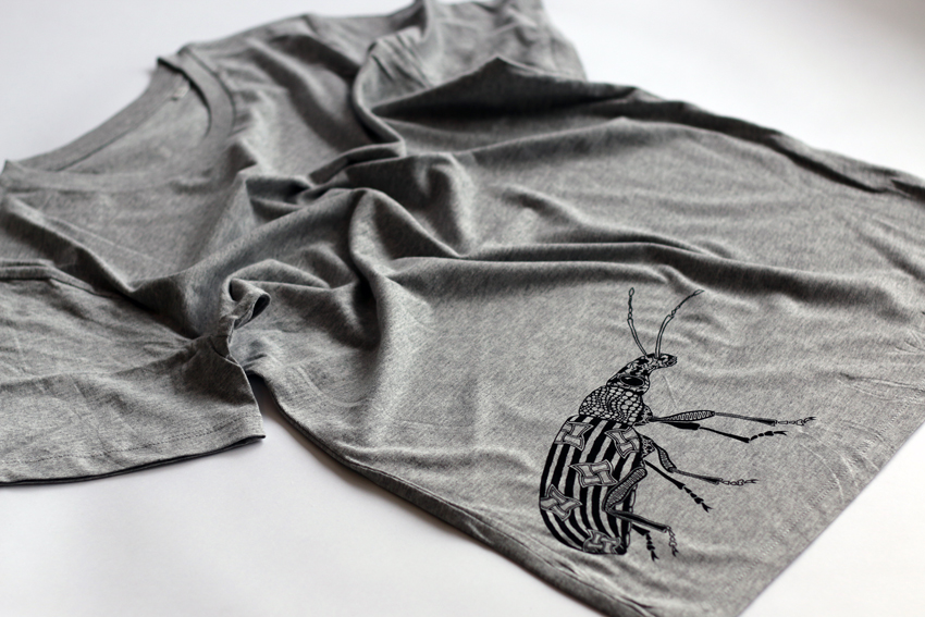 Men - Heather grey with black Weevil - M (TS090)