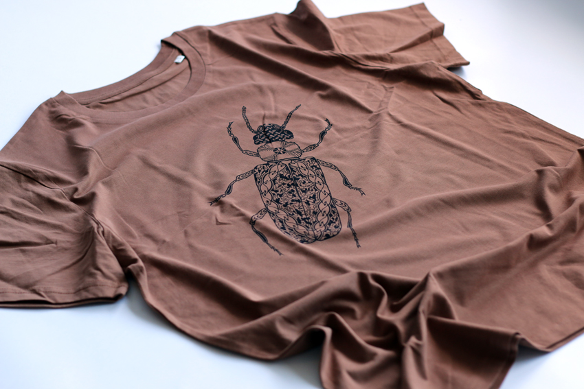 Men - Caramel with black Beetle - L (TS031)