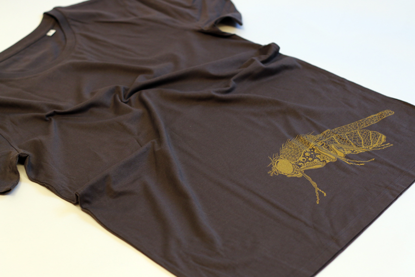 Men - Anthracite with golden Fruit fly - XL (TS085)