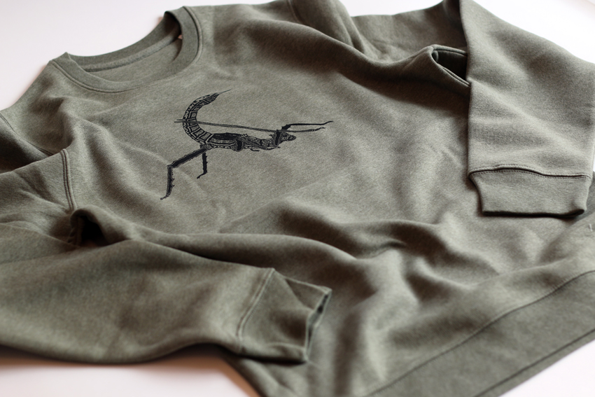 Men/Unisex - Heather khaki with black Jungle nymph - XXL (SWA117)