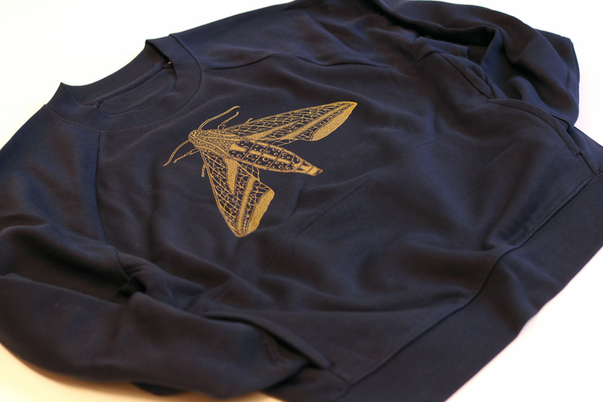 Women - Navy with golden Moth - XS (SWA013)